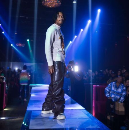 Kordell Beckham modeled at the EMERGE Fashion Show in 2022.